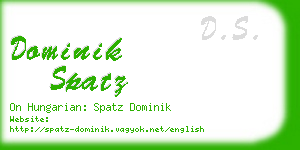 dominik spatz business card
